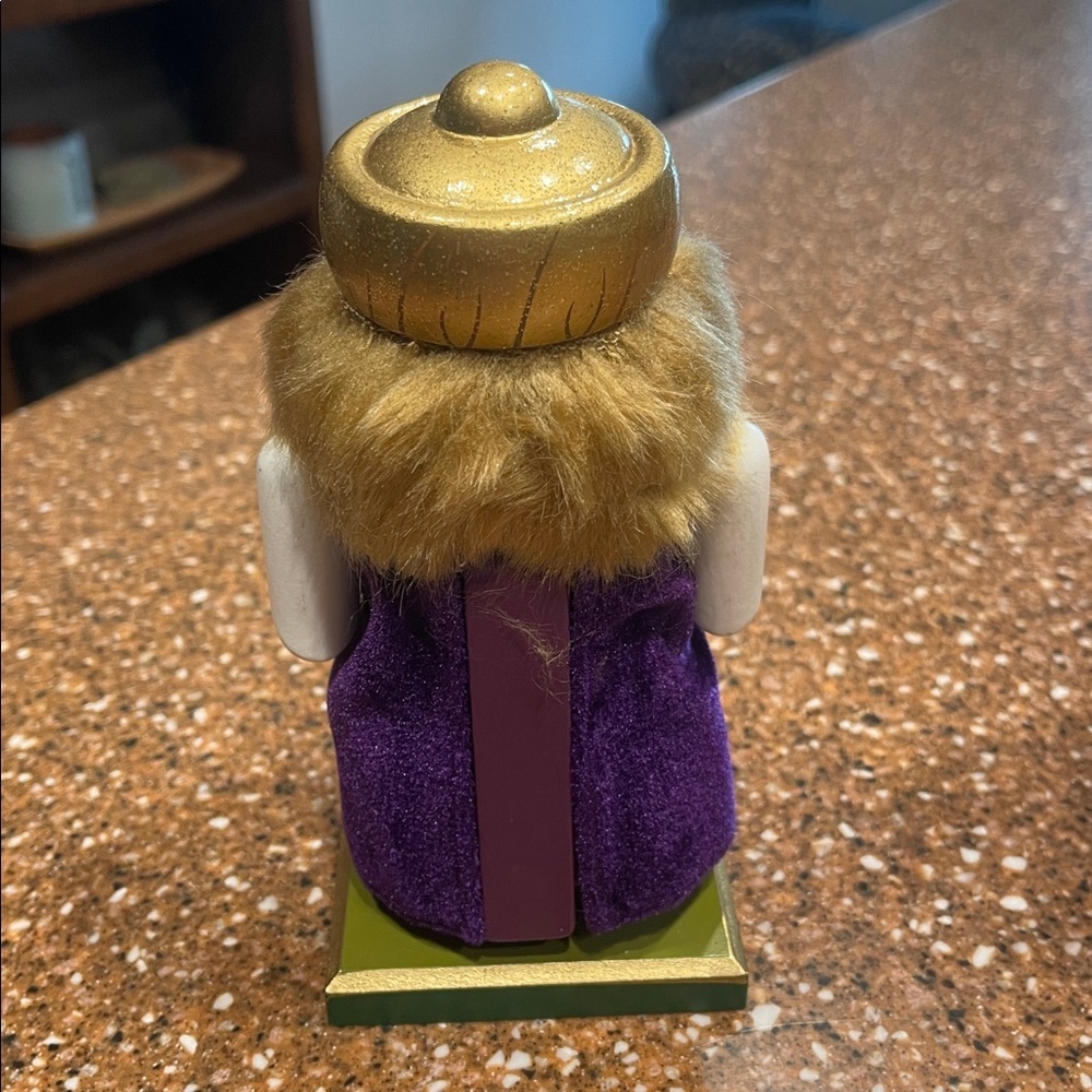 2013 vintage World Market Gold and Blue Nutcracker King Mini version - Picture 3 of 5